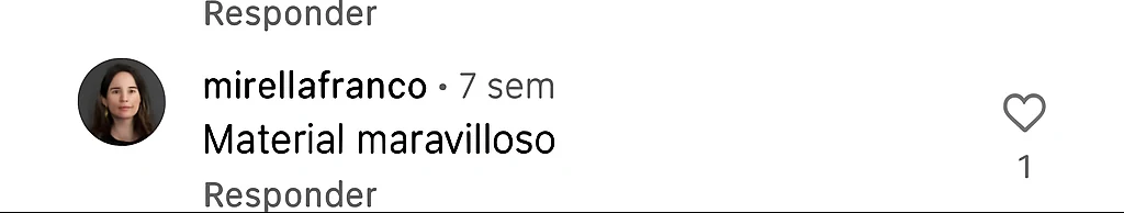 Comentario real: material maravilloso